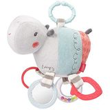 FEHN 059052 Activity-Nilpaard met ring/motorisch speelgoed om op te hangen met spannende hangers om te grijpen en geluid te genereren, voor baby's en peuters vanaf 0 maanden