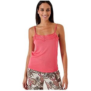 Garcia Damesshirt met schouderbandjes, camouflageprint, maat XS, Rouge Red., XS