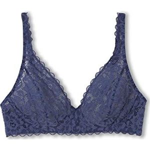 CALIDA Dames Natural Comfort Lace BH, kobalt blauw, 80B