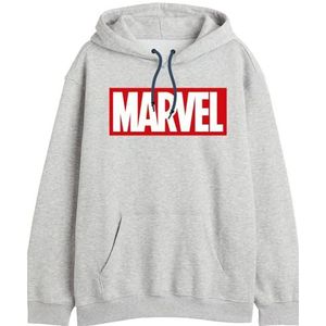 Marvel Hoodie voor heren, Grijs Melange, M
