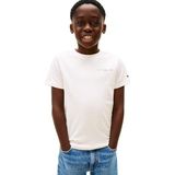 Tommy Hilfiger T-Shirt - Mini Corp - Gemoute Melkbruin - Tommy Hilfiger - 3 jaar (98) - T-Shirts