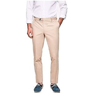 Hackett London Kensington Herenbroek, slim fit chino, Bruin (Oatmeal), 40W x 34L