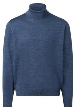 Maerz Pullover met col, 1/1 mouw, deep sea, 52
