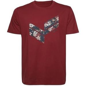 Kaporal Rizzo T-shirt voor heren, Bordeaux, XXL