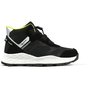 Richter Kinderschuhe Venture Hardloopschoenen voor jongens, Black Silver Neonyel, 33 EU Breed
