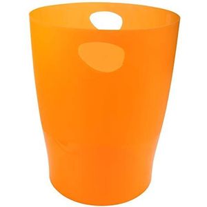 Exacompta Ref. 45352D prullenbak met handgrepen ECOBIN – grote inhoud 15 liter – afmetingen 26,3 x 26,3 x 33,5 cm