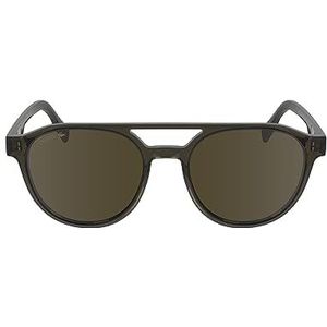 Lacoste Heren L6008S zonnebril, transparant grijs, eenheidsmaat, Transparant grijs, One Size