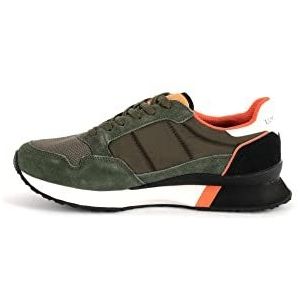 Lumberjack Wilson heren gymschoenen, legergroen/wit, 41 EU, Militair Groen Wit, 41 EU