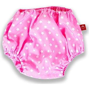 La Fraise Rouge 4251005600481 luier broek Paulette, maat 54-68, roze met witte sterren