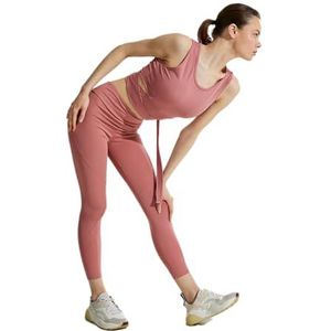 Koton Yogalegging voor dames, bedrukte taille, steek, detail, roze (273), L