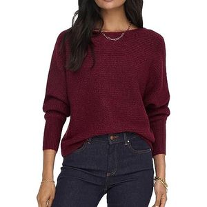 ONLY Dames Onldaniella L/S KNT Noos Pullover, Cabernet Melange, XS