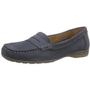 Jana dames 24699 mocassin, Blauw Navy 805, 41 EU Breed
