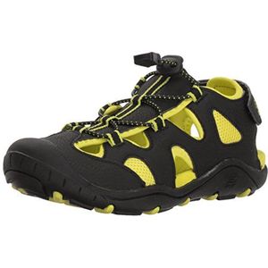 Kamik Oyster2 Gesloten sandalen voor kinderen, uniseks, Zwart Black Lime Blk, 24 EU