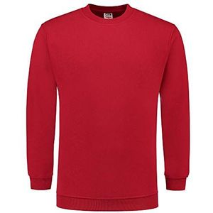 Tricorp 301008 casual sweatshirt, 60% gekamd katoen/40% polyester, 280 g/m², rood, maat XXL