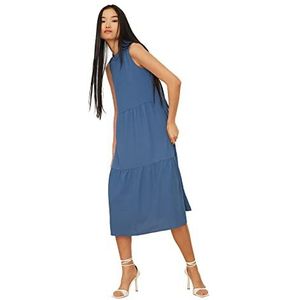 Trendyol Damesjurk met brede snit, indigo, maat 36
