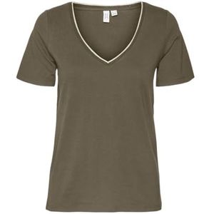 VMRANVA S/S V-hals T-shirt JRS BTQ GA, Kappers/Detail: goud & Capers V-hals, L
