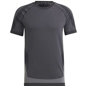 adidas Heren T-shirt (korte mouw) Yoga Sml Tee, Black/Grey Five, HT7508, M