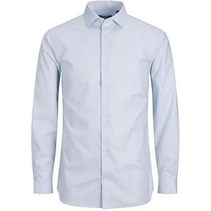 JACK & JONES Heren Jprblaparker Shirt L/S Noos Shirt, Cashmere Blue/Fit: slim fit, M