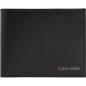 Calvin Klein - Portemonnee - Zwart - Leer