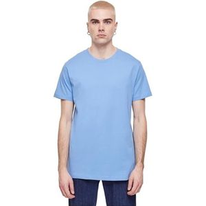 Build Your Brand Heren T-shirt ronde hals, basic T-shirt voor mannen, regular fit, katoen, horizonblauw, 4XL