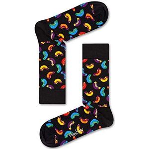 Happy Socks - Hot Dog Junkfood - Zwart Multi - Unisex - Maat 36-40