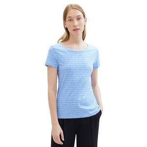 TOM TAILOR T-shirt voor dames, 35665 - Blue Wave Design, XL