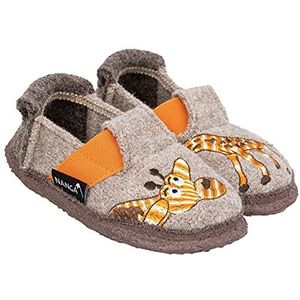 Nanga Kinderen - Uniseks kinderpantoffels Lazy Giraf, naturel, 28 EU