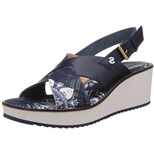 Desigual SHOES_ALEXIA 5 plateausandalen voor dames, Blauw 5006 Jeans, 40 EU