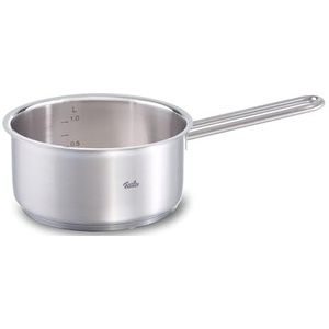 Fissler Viseo/roestvrijstalen steelpan (Ø 16 cm, 1,4 liter) - dekkloos, incl. schaalverdeling aan de binnenkant - inductie, 32,0 x 27,0 x 15,5 cm