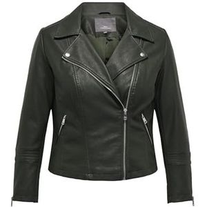 ONLY CARMAKOMA Caremmy Faux Leather Biker Noos Damesjas van imitatieleer, roze., 48