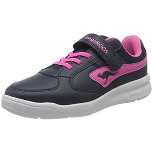 KangaROOS Unisex K-cope Ev Sneakers voor kinderen, Dark Navy Daisy Pink 4204, 40 EU