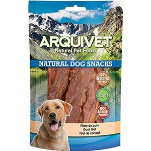 Arquivet Verpakking met 12 snacks eendenfilet 100 g - Natural Dog Snacks - 100% natuurlijk - lekkernijen, lekkernijen voor honden - licht product, zeer rijk aan voedingsstoffen