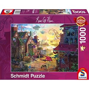 Schmidt Spiele 57584 Rose Cat Khan, drakenpost, puzzel met 1000 stukjes, normaal