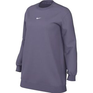 Nike Dames Sweatshirt One Dri-Fit Crew Tunic, Daybreak/White, FJ9567-509, XL