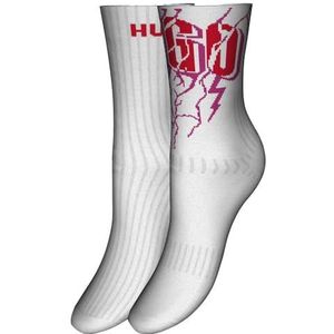 BOSS Dames 2P QS Rib Rock CC W, White100, 35-38 EU