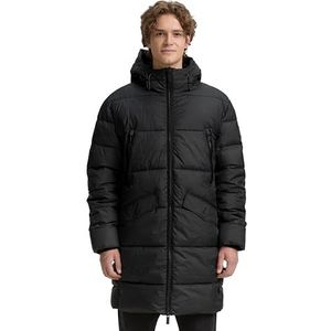 TOM TAILOR - Gewatteerde Jas - Zwart - Normale Pasvorm