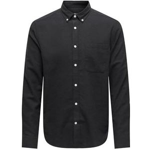 ONLY & SONS Slim Fit Overhemd ONSGUDMUND Zwart