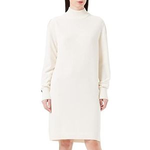 BOSS Gebreide damesjurk, open wit, M