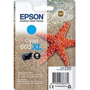 Cyaan 603XL inktcartridge, hoge capaciteit, compatibel met printers, ideaal voor het afdrukken van hoogwaardige documenten en foto's.