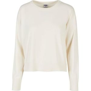 Urban Classics Damen Sweatshirt Ladies EcoVero Oversized Basic Sweater whitesand S