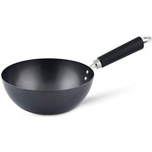 Ken Hom KH420001 Koolstofstaal Niet Plakken Mini-Wok, 20cm, Excellence, Geschikt Voor Inductiekookplaten/Metalen Keukengerei, Vaatwasmachinebestendig, 2 Jaar Garantie