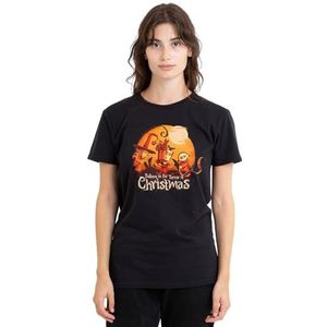 The Nightmare Before Christmas Believe in The Terror dames T-shirt, zwart, klein, Zwart, S