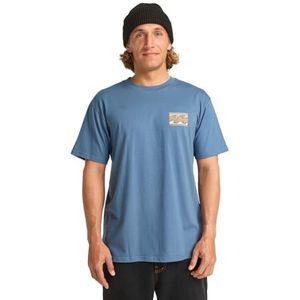 BILLABONG - CRAYON WAVE - Shirt - Saffier - Donkergeel - Greige - Oranje