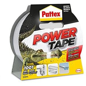 Pattex 1669038 Power Tape universeel plakband, 10 m, 12 stuks, wit