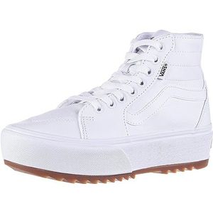 Vans Filmore Hi Tapered Platform St Sneaker voor dames, Canvas Wit, 38.5 EU