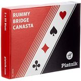 Piatnik Double Deck Speelkaarten - Bridge, Rummy en Canasta - FR Taal - Geschikt voor 2 spelers