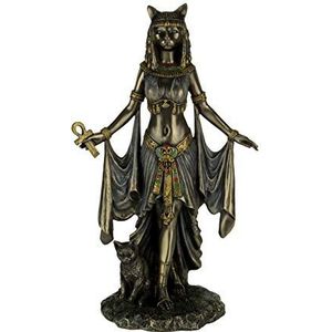 Veronese Design Bastet Egyptische godin van bescherming standbeeld sculptuur 10 inch hoog
