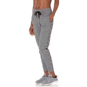 Calvin Klein Performance Active Sweatpants voor dames, trainingsbroek, Black Heather Strass, medium