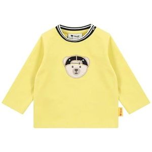 Steiff T-shirt met lange mouwen, EU maat 56, crèmegoud, sweatshirt met lange mouwen, kindertrui, babytop, ideaal basic shirt, comfortabel en zacht, wasmachinebestendig, Crèam goud., 56 cm