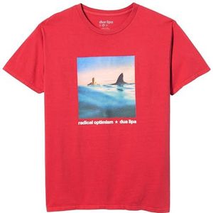 Dua Lipa Unisex Album Cover T-Shirt Album Cover T-Shirt, rood, M